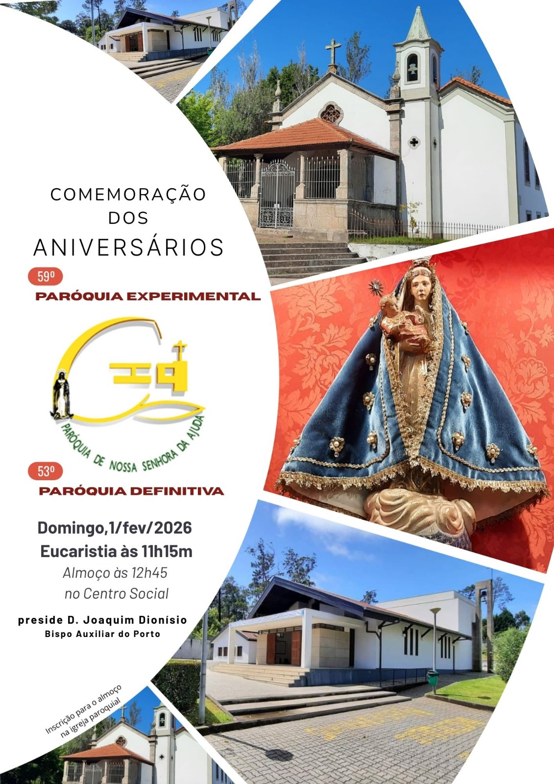 Cartaz aniversário paróquia 2026